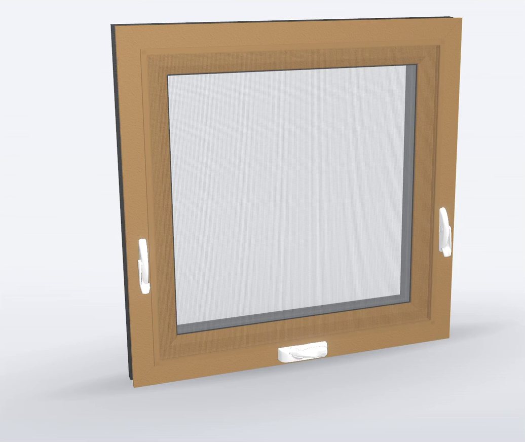The same window in light oak