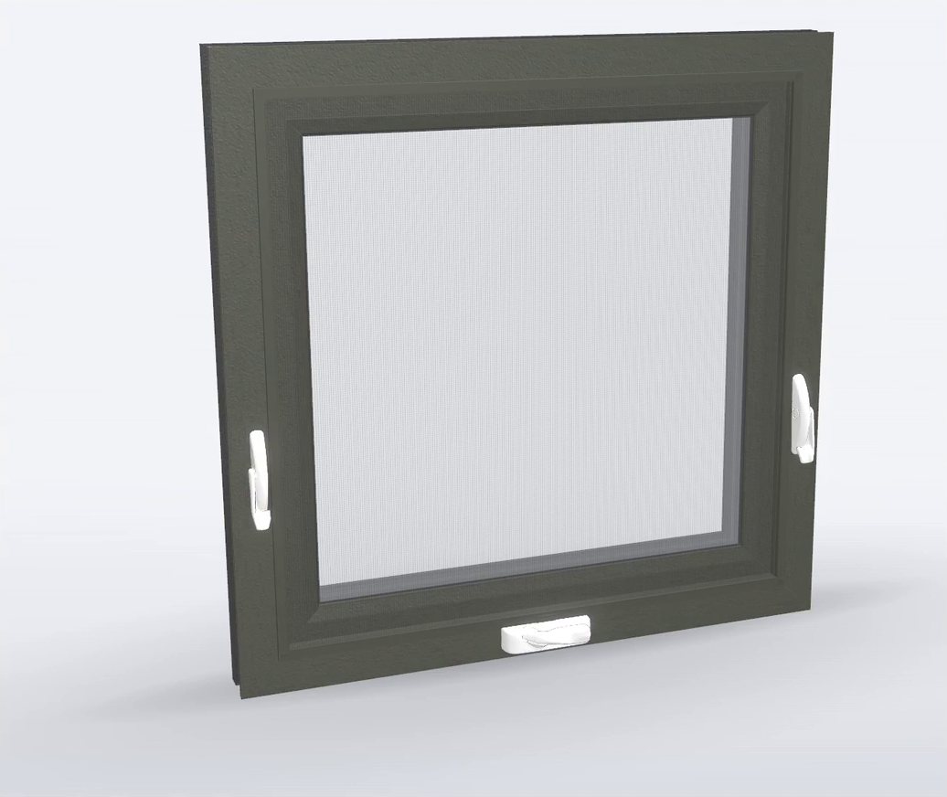 The same window in mid grey