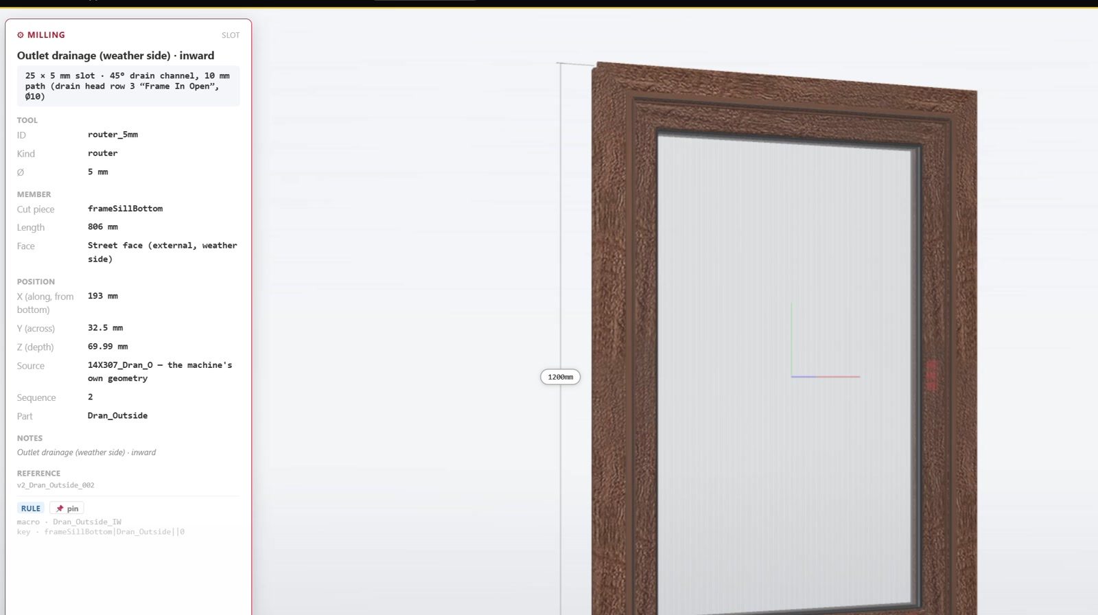 3D milling overlay