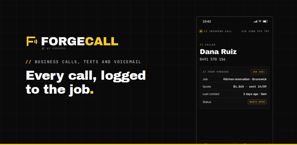 ForgeCall: every call, logged to the job
